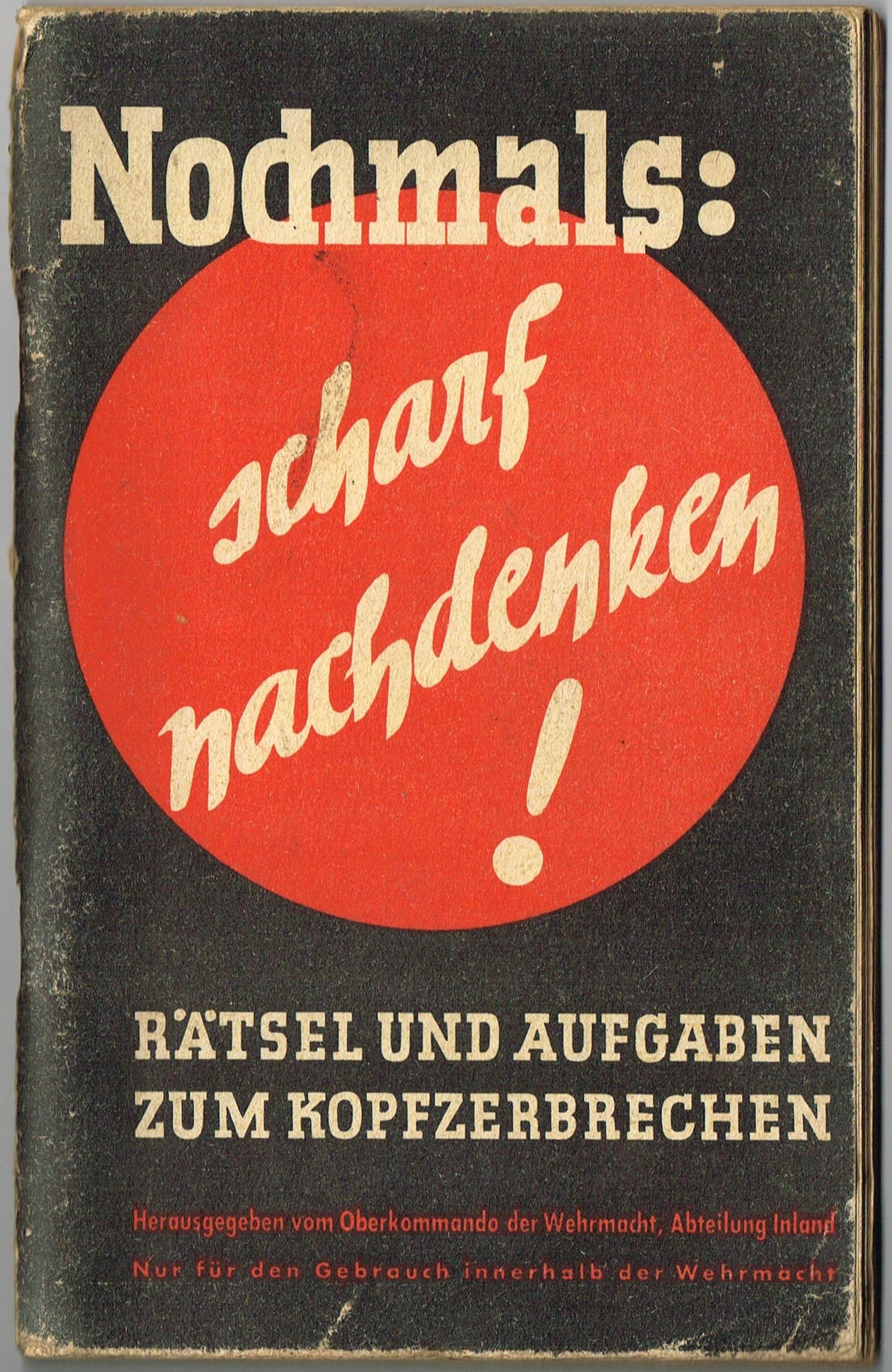 Nochmals : scharf nachdenken !